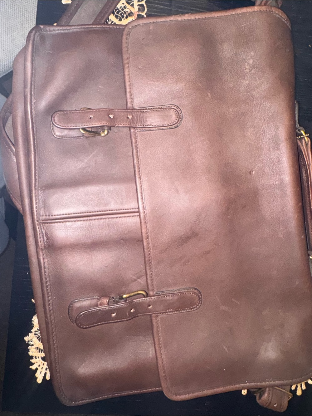 Coach leather vintage messenger bag